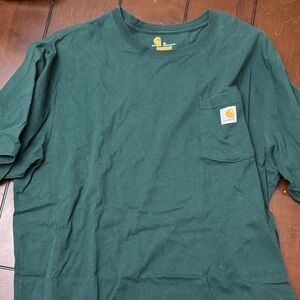 Carhartt Forest Green Tee with Pocket